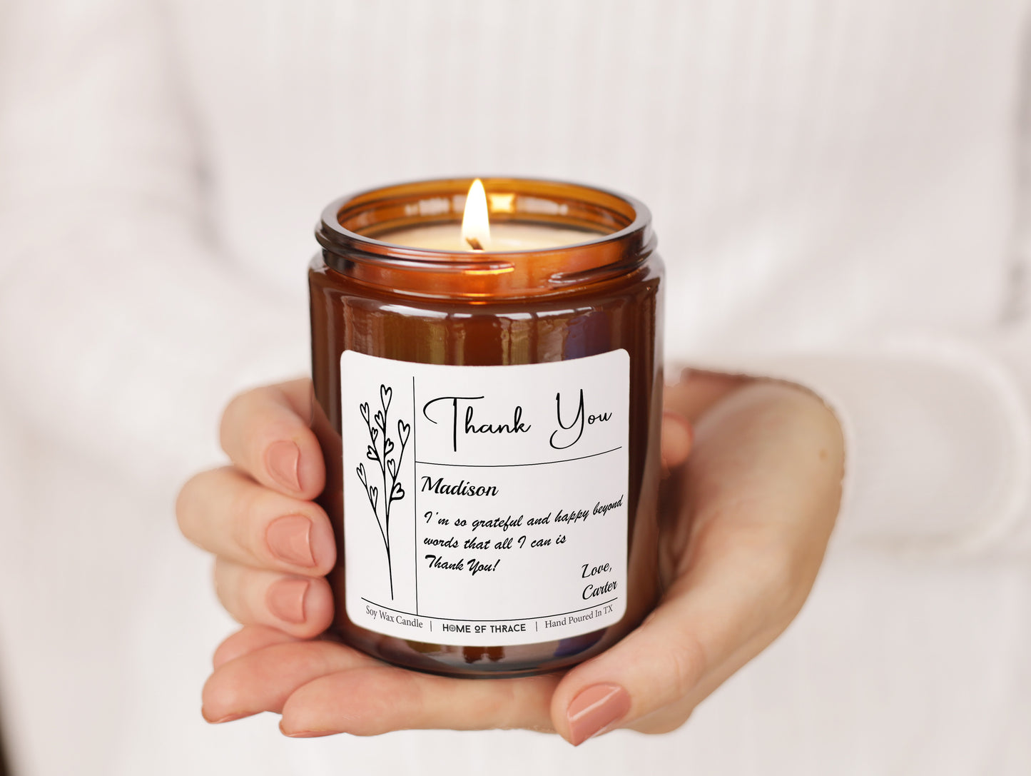 40th Wedding Milestone Anniversary Custom Gift Candle For Parents, Couples