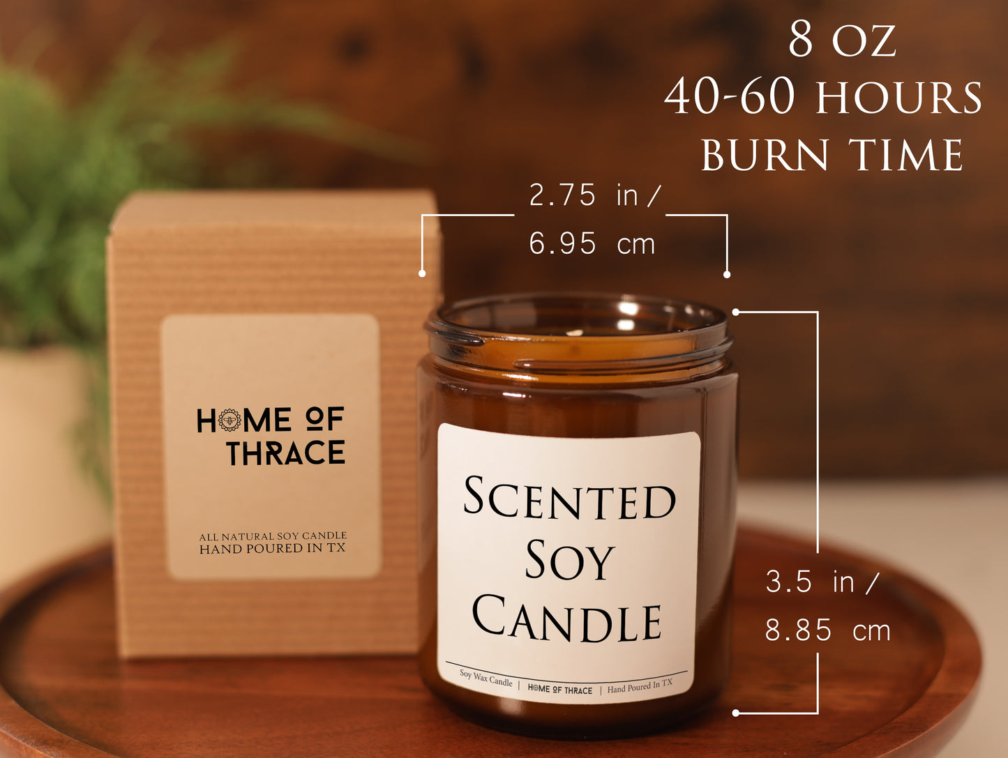 40th Wedding Milestone Anniversary Custom Gift Candle For Parents, Couples