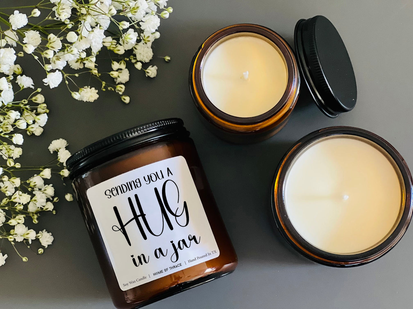 A Hug In A Jar Sympathy Gift Soy Candle For Best Friends
