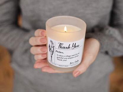 Baby Announcement Personalized Gift Candle For New Aunt | Newborn Baby