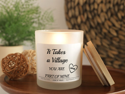 It Takes A Village Appreciation Valentines Day Gift Candle For Friends