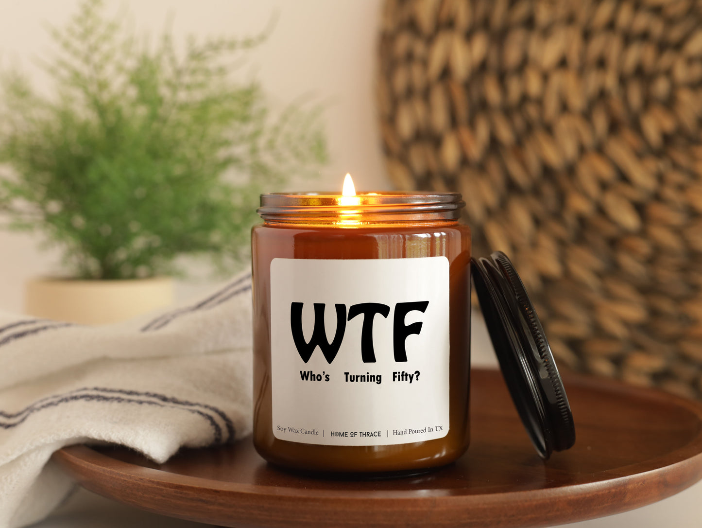 Turning 50th birthday Celebration Funny Gift Candle For Best Friend