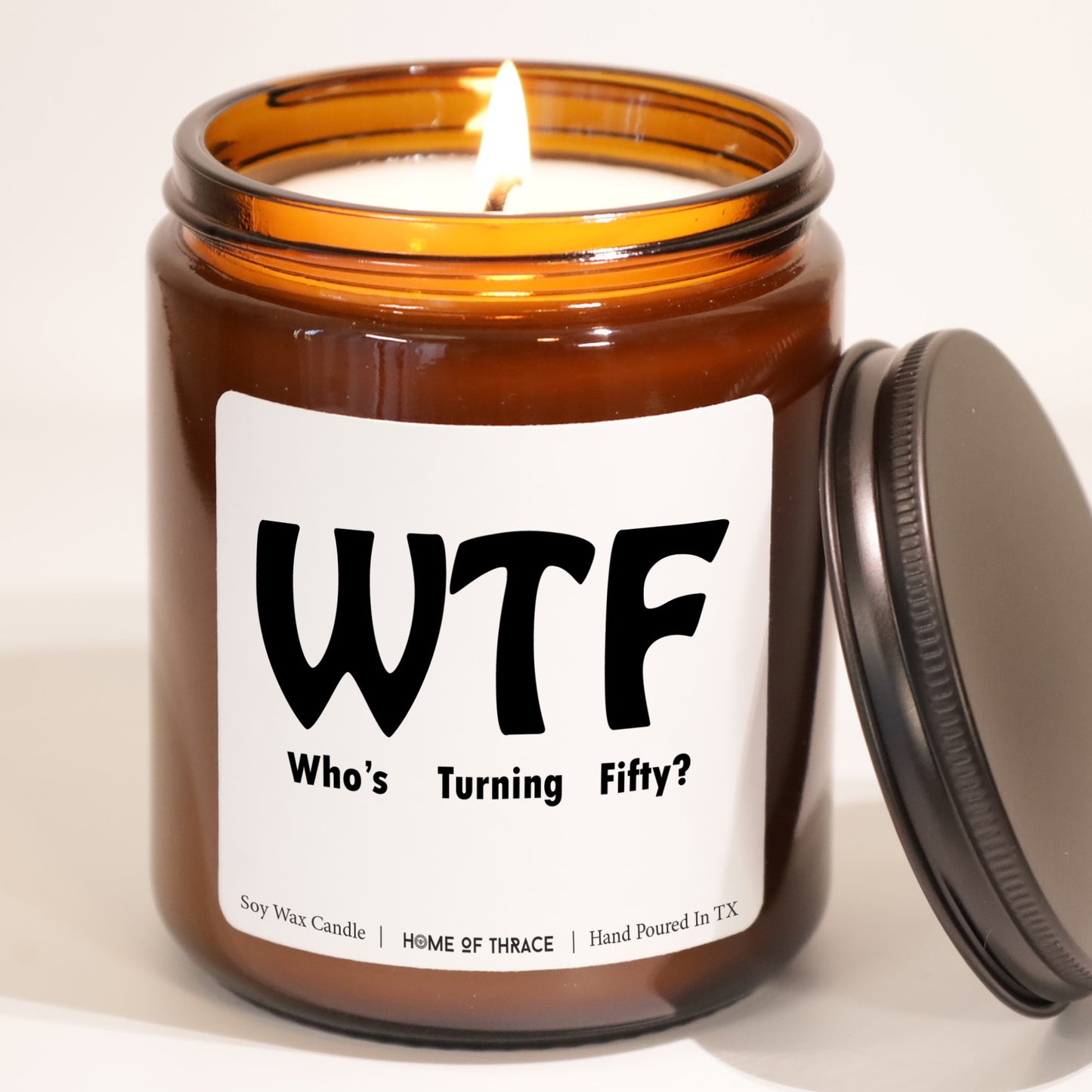 Turning 50th birthday Celebration Funny Gift Candle For Best Friend