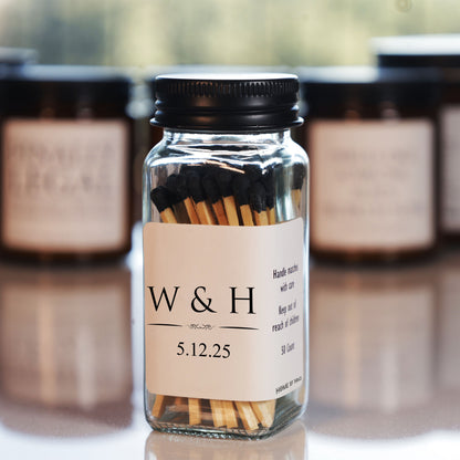 Personalized Wedding Favor Matches For Bridal Shower