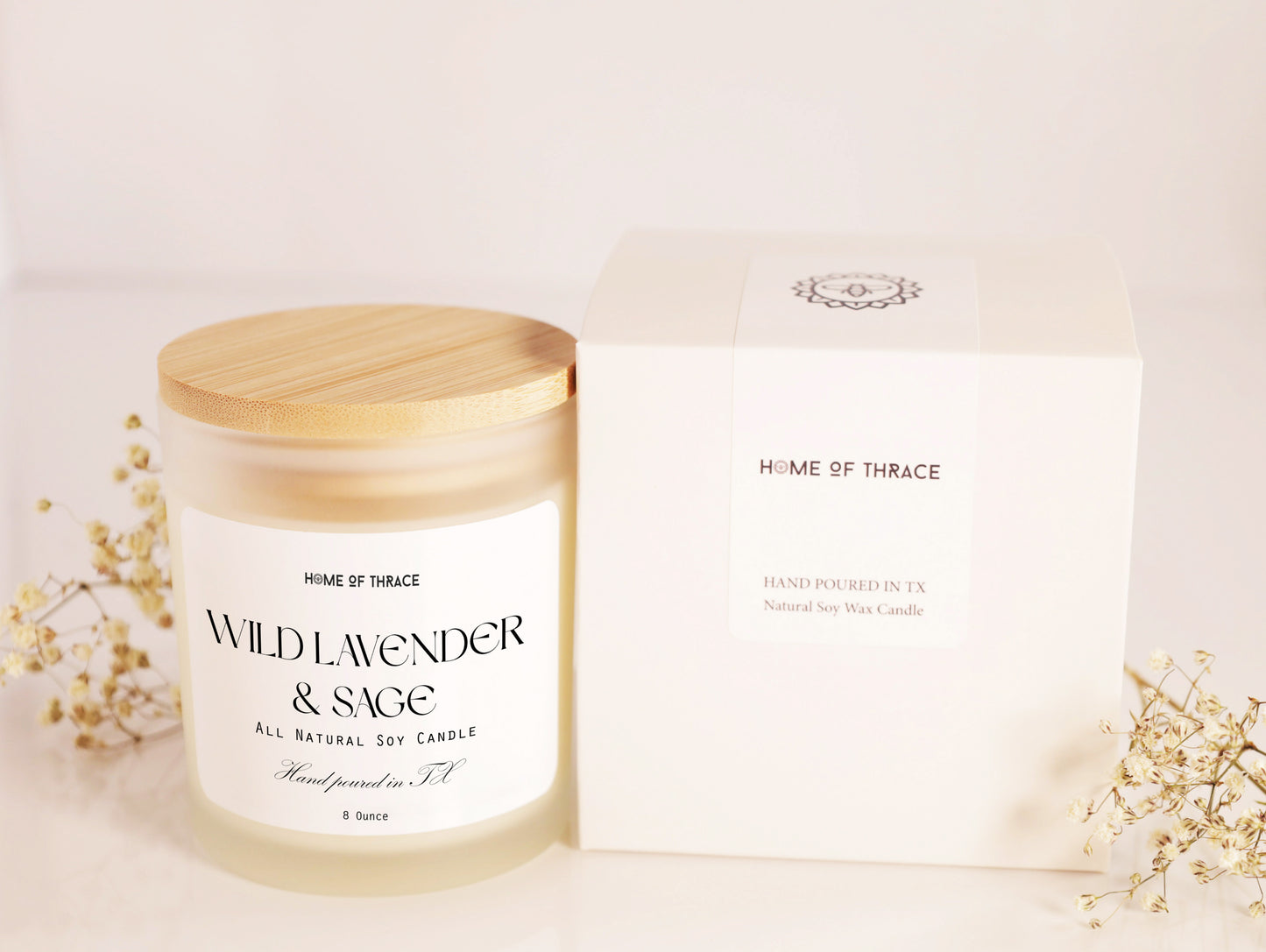 Wild Lavender & Sage Relaxation Aromatherapy Candle