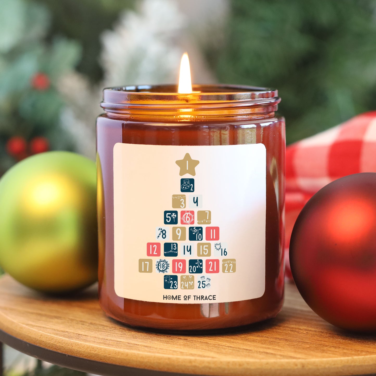 Advent Tree Christmas Holiday Candle